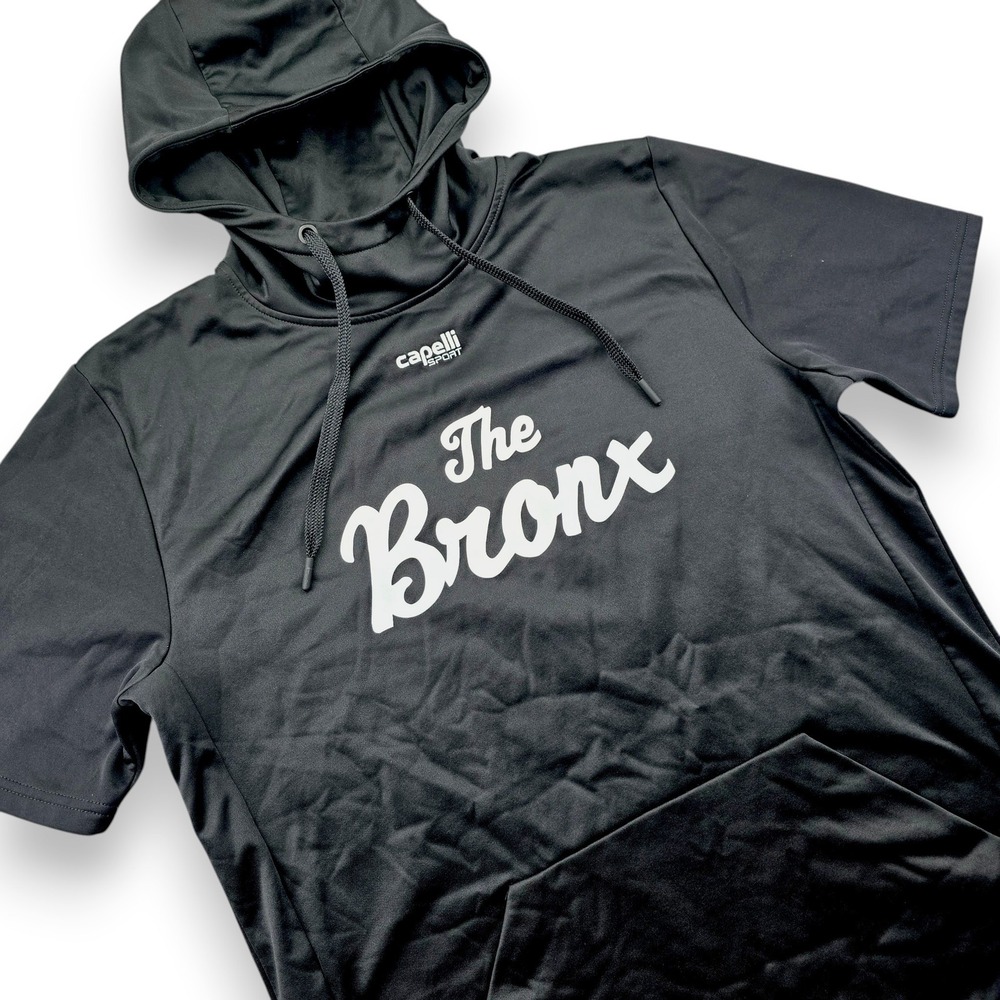 Capelli Sport The Bronx Mens Large Black Short Sleeve Hoodie Polyester CS-Dry